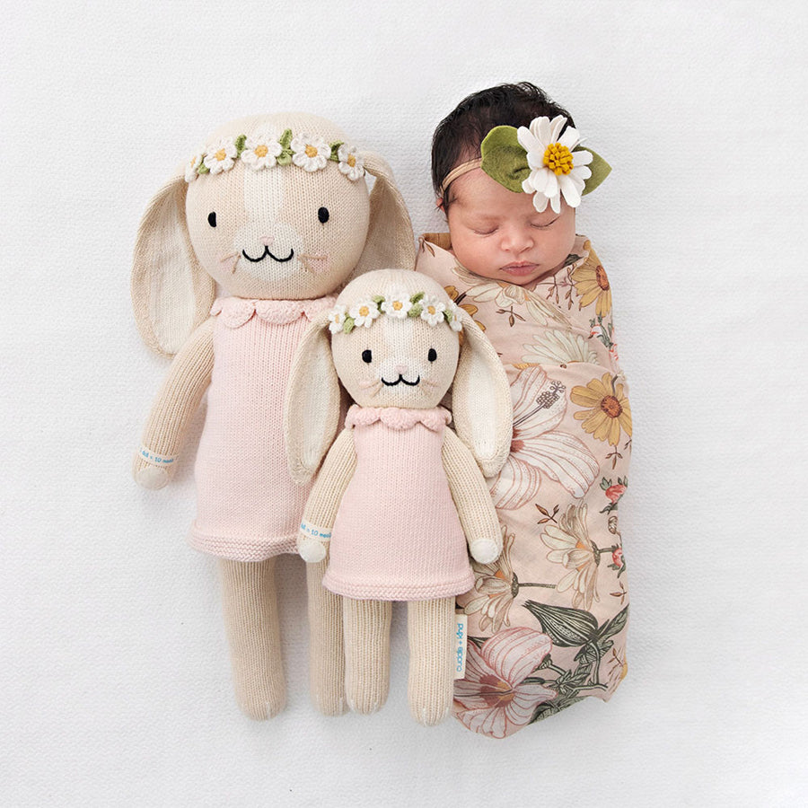 Hannah The Bunny - Blush-SOFT TOYS-Cuddle + Kind-Joannas Cuties