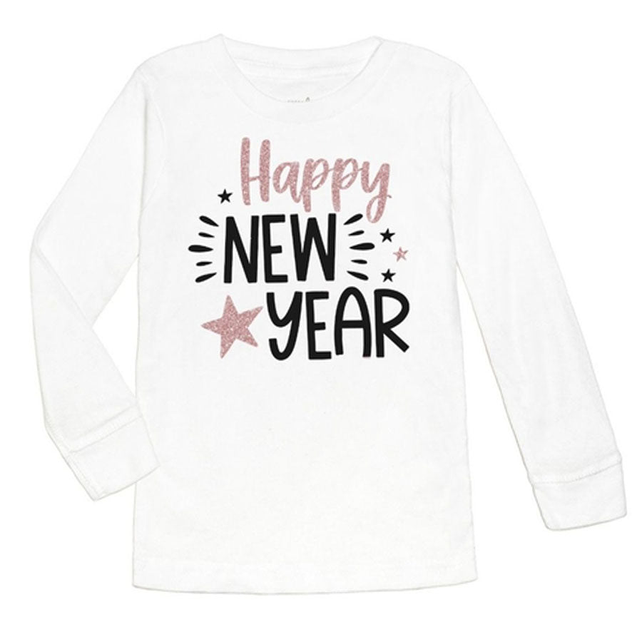 Happy New Year Long Sleeve Shirt-TOPS-Sweet Wink-Joannas Cuties