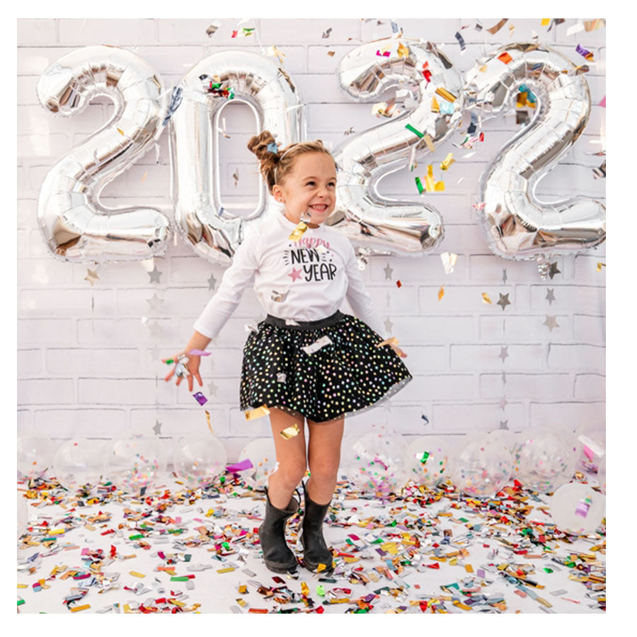 Happy New Year Long Sleeve Shirt-TOPS-Sweet Wink-Joannas Cuties