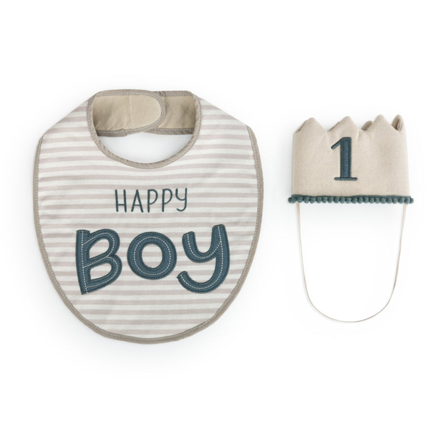 Hat/Bib Set - Boy - Nursery Keepsake-Demdaco-Joanna's Cuties