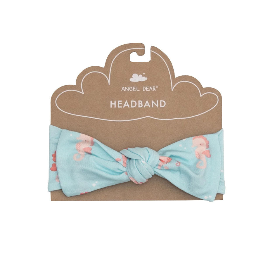 Headband - Baby Pink Seahorses-HEADBANDS-Angel Dear-Joannas Cuties