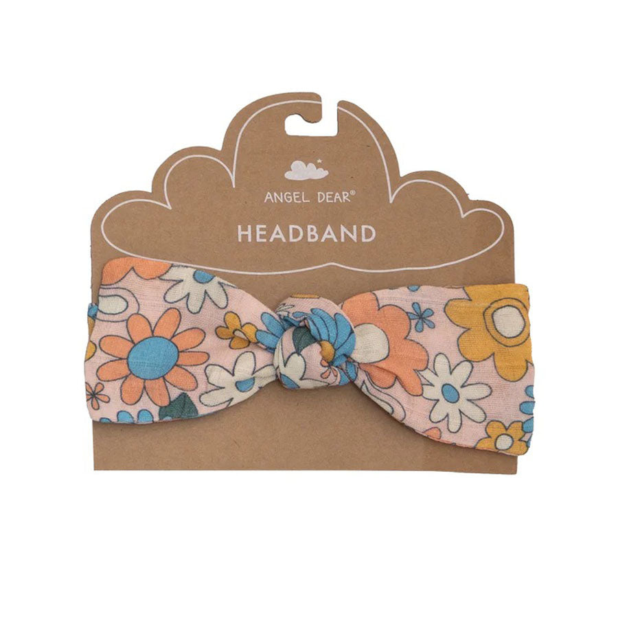 Headband - Groovy Daisy-HEADBANDS-Angel Dear-Joannas Cuties