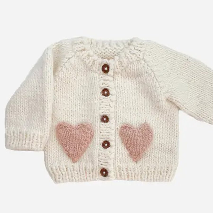 Heart Cardigan-CARDIGANS & SWEATERS-The Blueberry Hill-Joannas Cuties