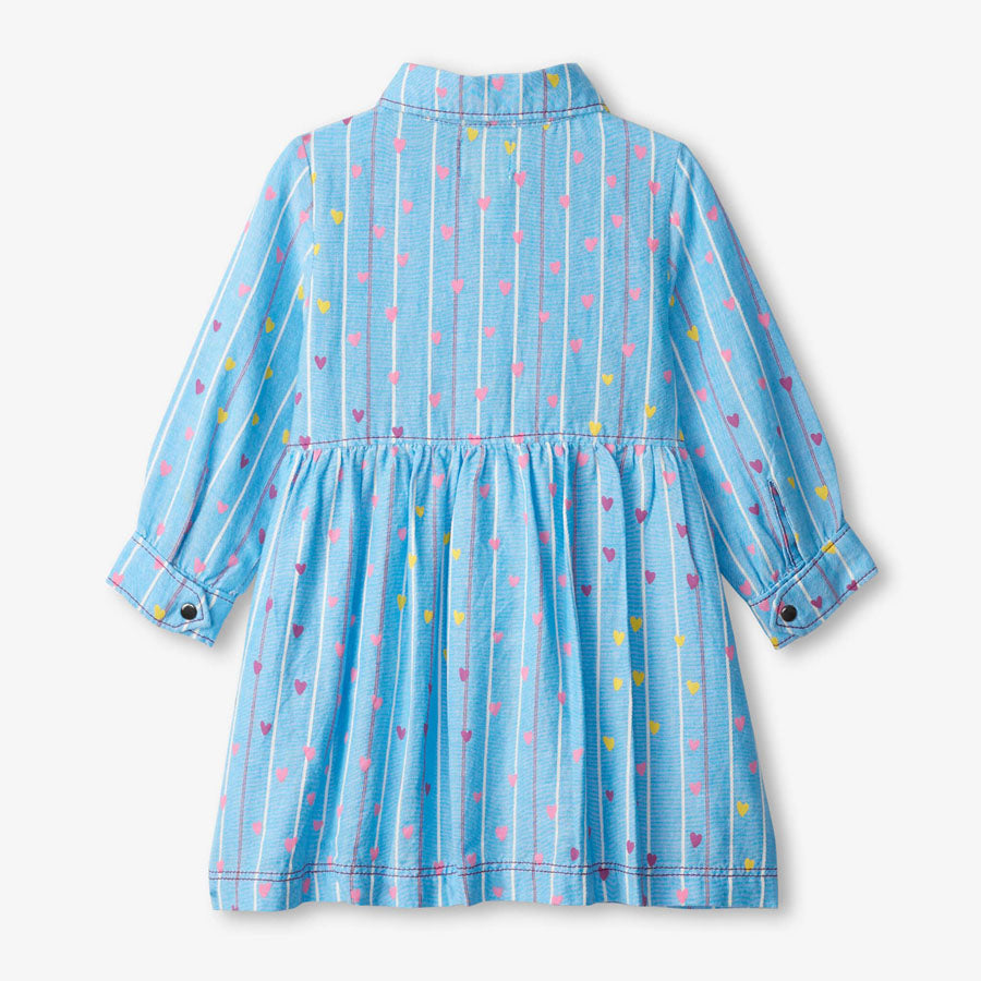Heart Clusters Baby Shirt Dress-Hatley-Joanna's Cuties