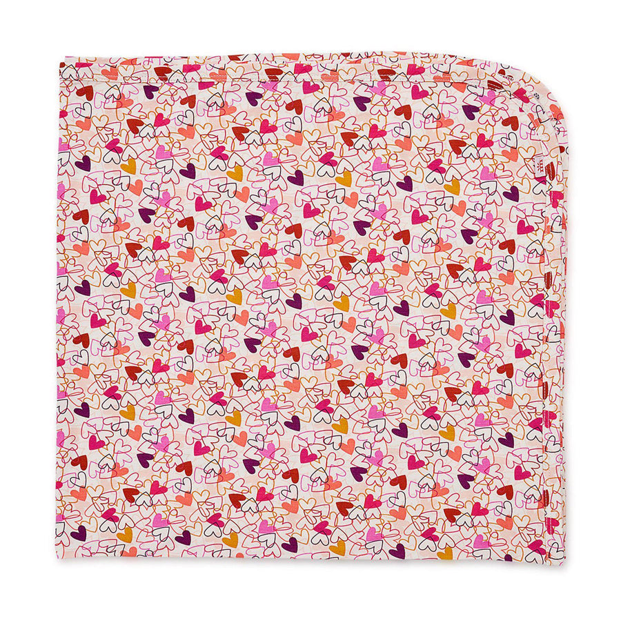 Heart To Heart Modal Swaddle Blanket-Magnetic Me-Joanna's Cuties