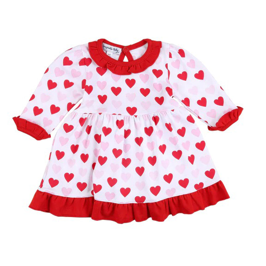 Heart To Heart Printed Dress Set-DRESSES & SKIRTS-Magnolia Baby-Joannas Cuties