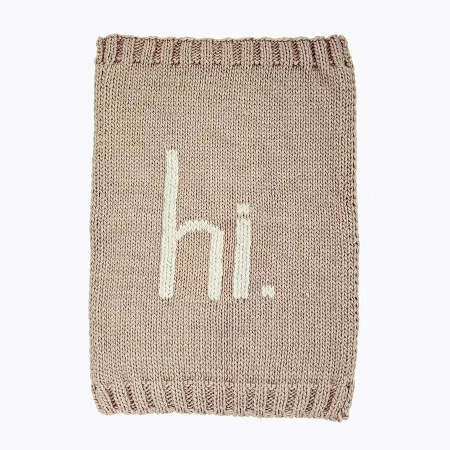 hi. Hand Knit Blanket Pebble-SWADDLES & BLANKETS-Huggalugs-Joannas Cuties