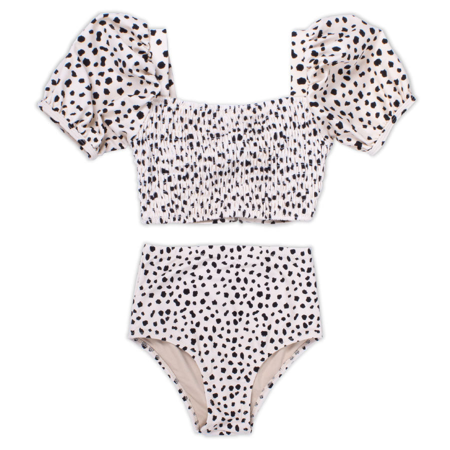 High Waist Bikini - Dalmation Leopard-SWIMWEAR-Shade Critters-Joannas Cuties