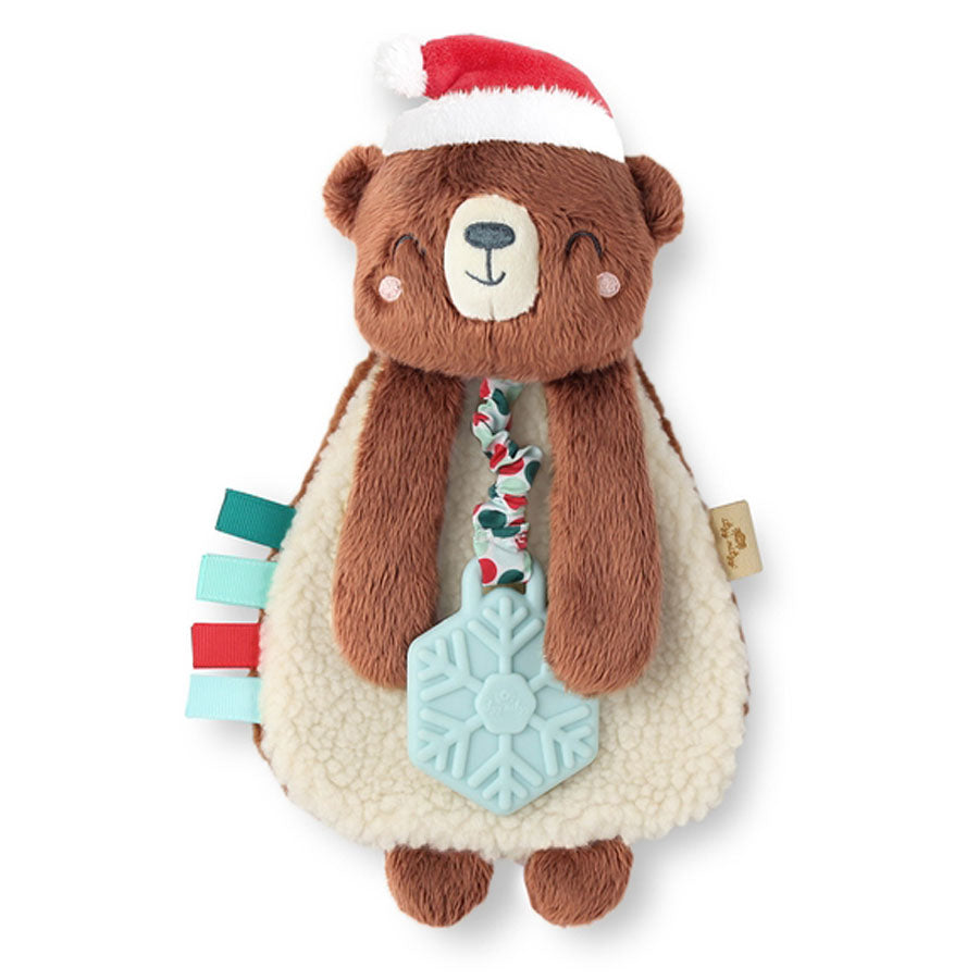 Itzy Lovey™ Holiday Bear Plush + Teether Toy-Itzy Ritzy-Joanna's Cuties