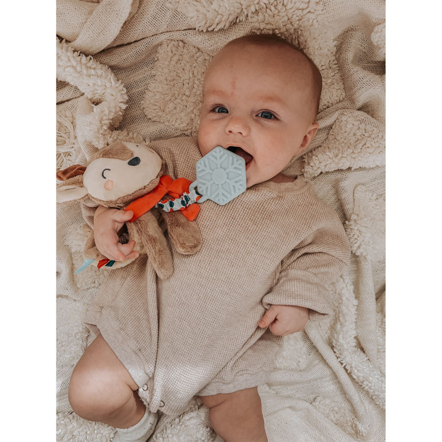 Itzy Lovey™ Holiday Reindeer Plush + Teether Toy-Itzy Ritzy-Joanna's Cuties