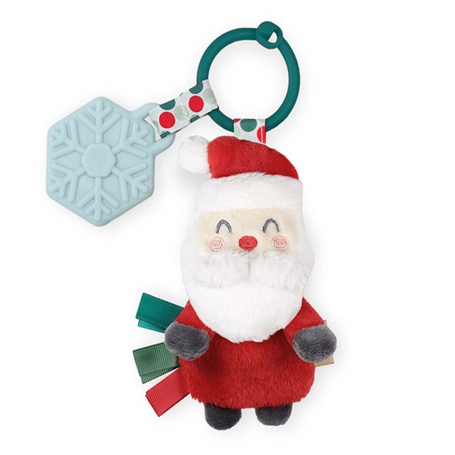 Holiday Santa - Plush + Teether-TEETHERS-Itzy Ritzy-Joannas Cuties
