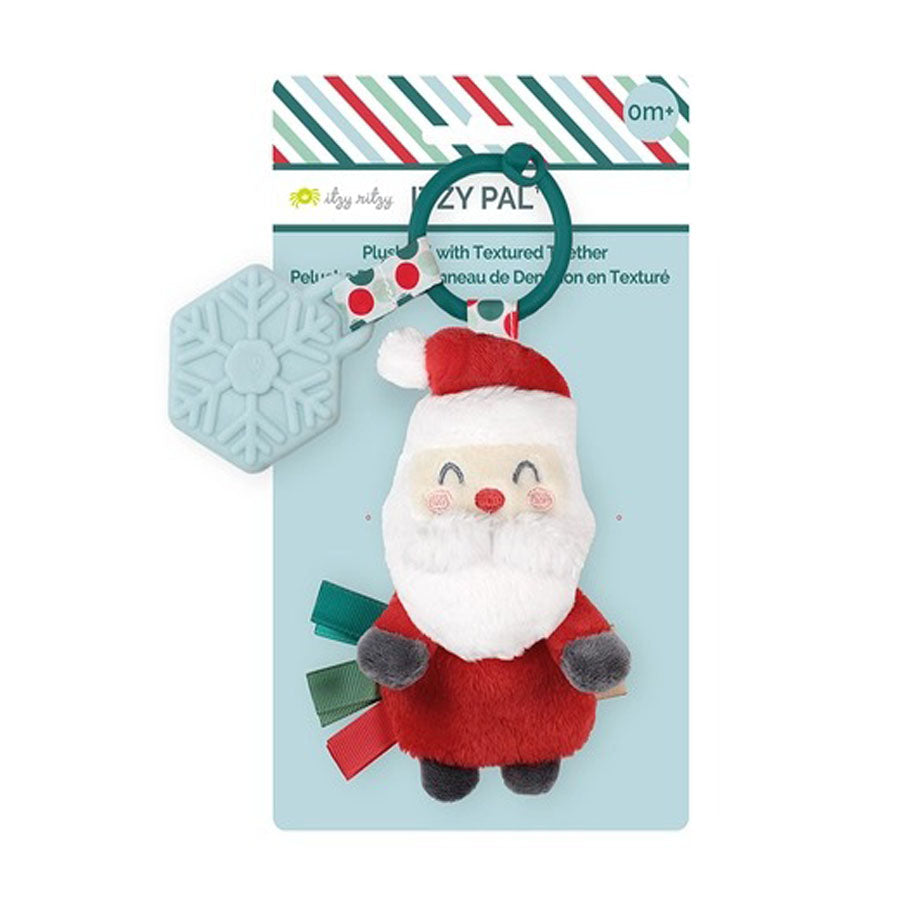 Holiday Santa - Plush + Teether-TEETHERS-Itzy Ritzy-Joannas Cuties