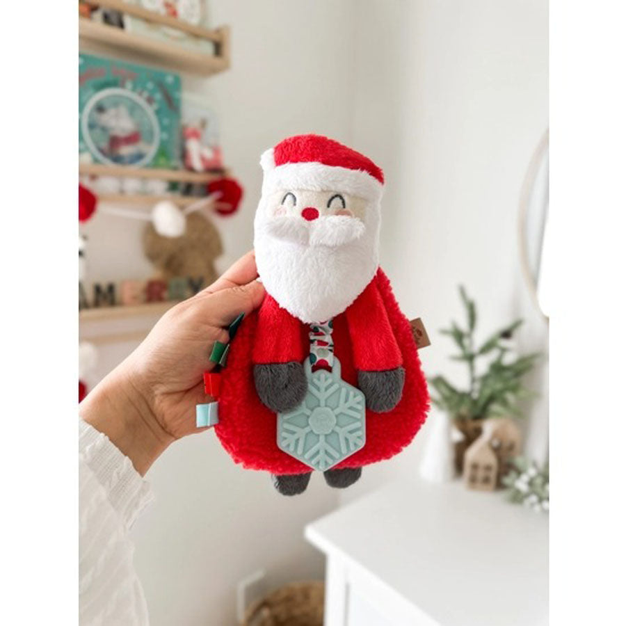 Holiday Santa - Plush + Teether Toy-TEETHERS-Itzy Ritzy-Joannas Cuties