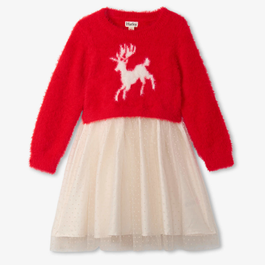 hatley christmas dress Buy Hatley Red Chex Christmas Fair Isle Swing Jumper Dress from Next USA