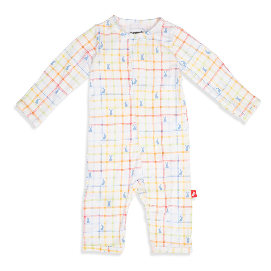 Hopscotch Modal Magnetic Fuss Free Coverall-OVERALLS & ROMPERS-Magnetic Me-Joannas Cuties