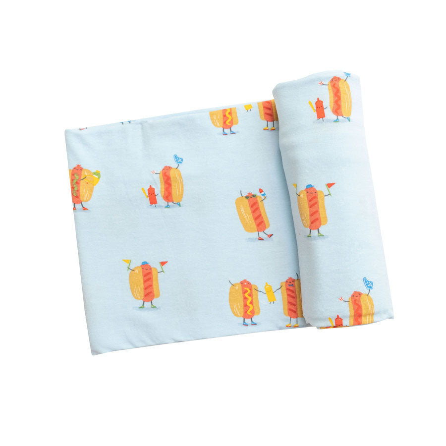 Hotdogs Swaddle Blanket-SWADDLES & BLANKETS-Angel Dear-Joannas Cuties