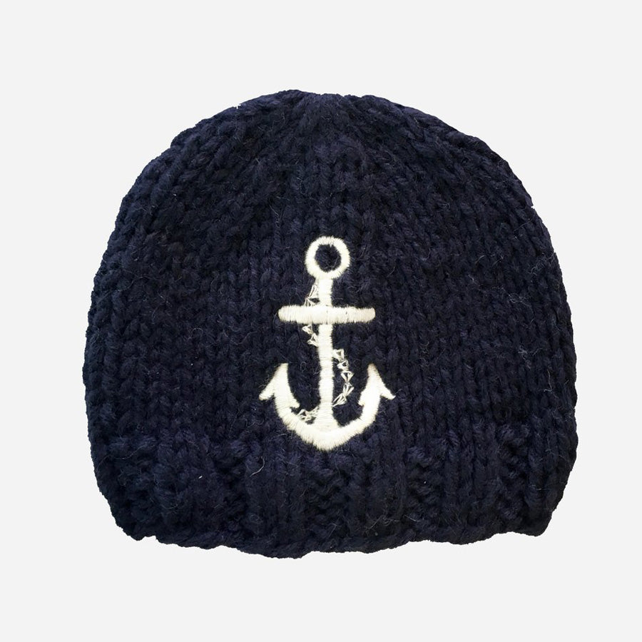 Hudson Anchor Knit Hat-The Blueberry Hill-Joanna's Cuties