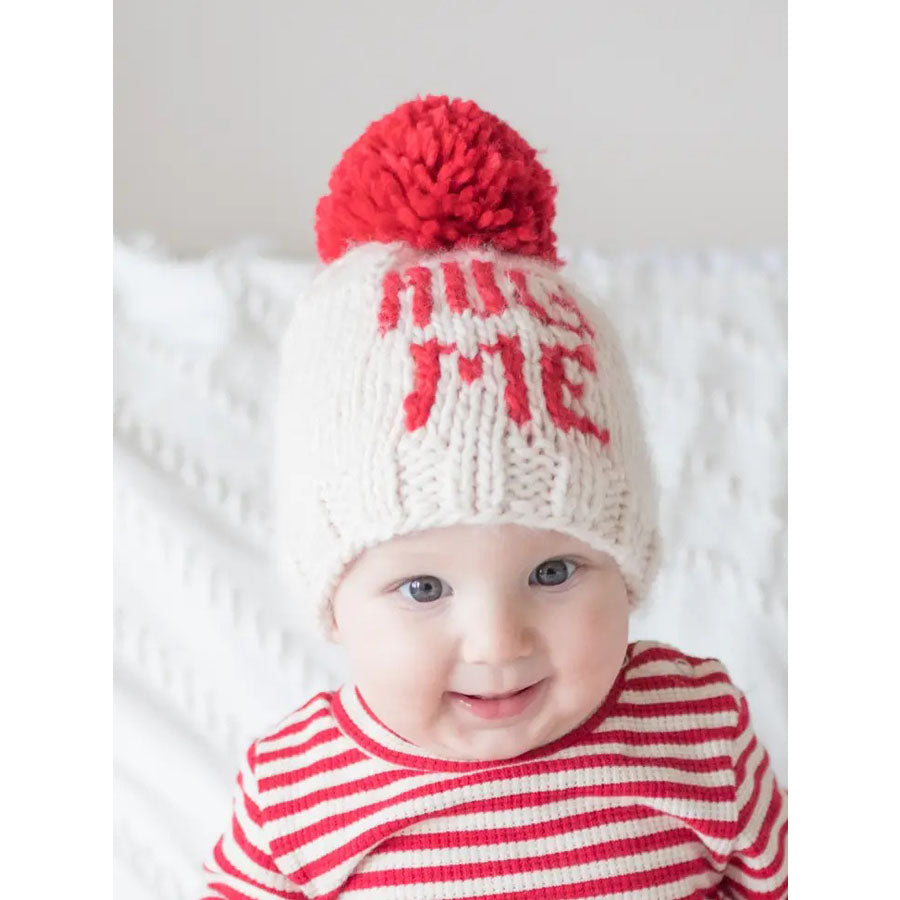 Hug Me Valentine Knit Beanie Hat-HATS & SCARVES-Huggalugs-Joannas Cuties