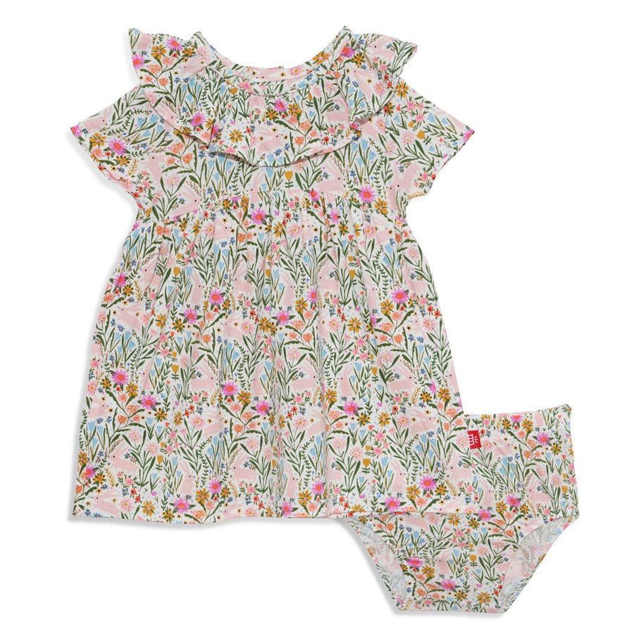 Hunny Bunny Modal Magnetic Dress & Diaper Cover-DRESSES & SKIRTS-Magnetic Me-Joannas Cuties