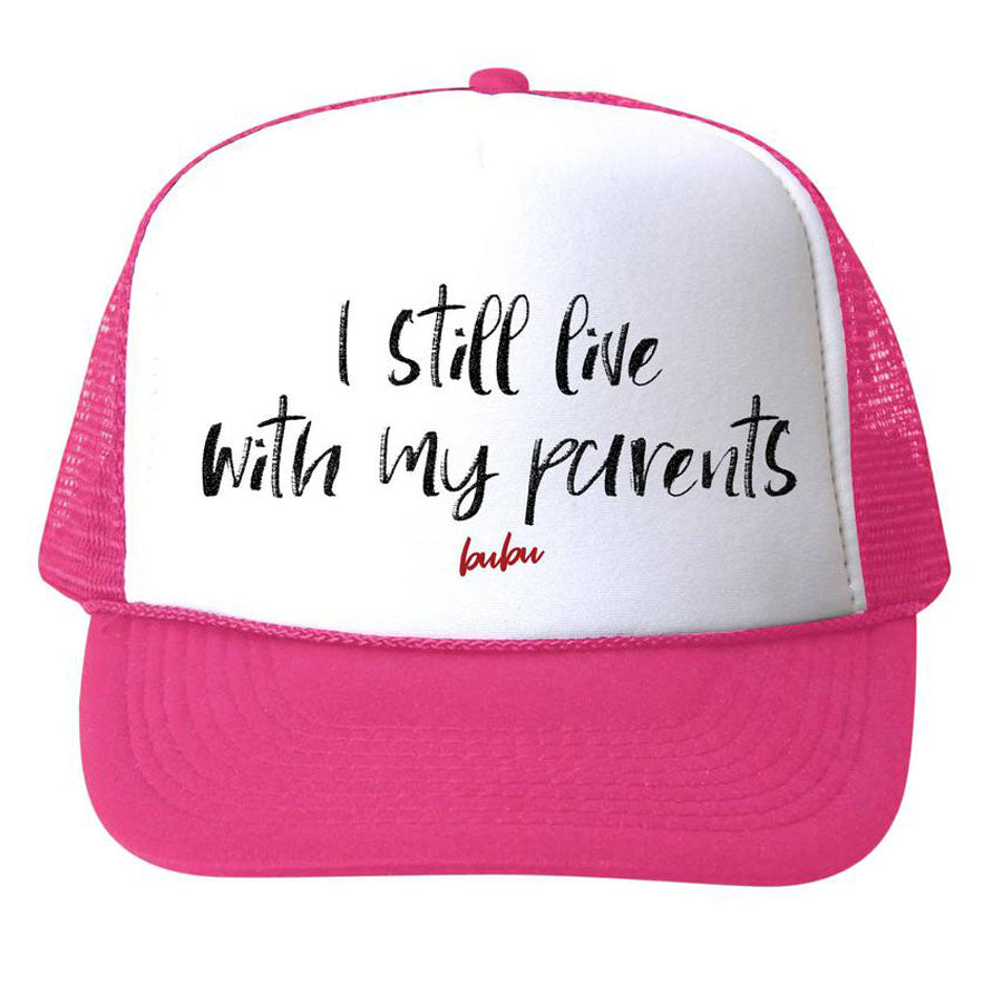 I Still Live With My Parents Hat - Pink - Bubu - joannas-cuties