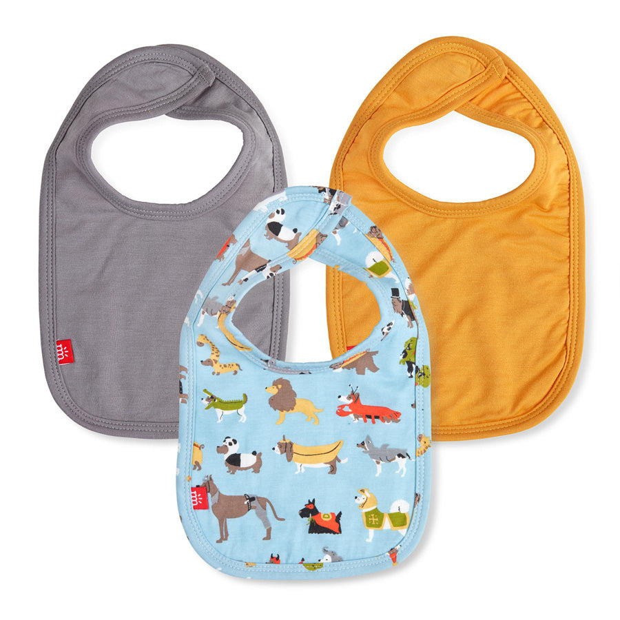 In-Dog-Nito Modal Magnetic 3 Pack Bib-Magnetic Me-Joanna's Cuties