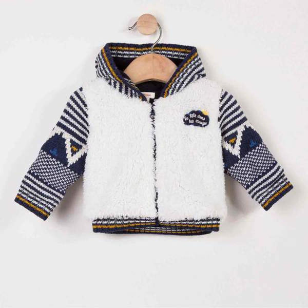 Jacket In Jacquard And Fur, Catimini