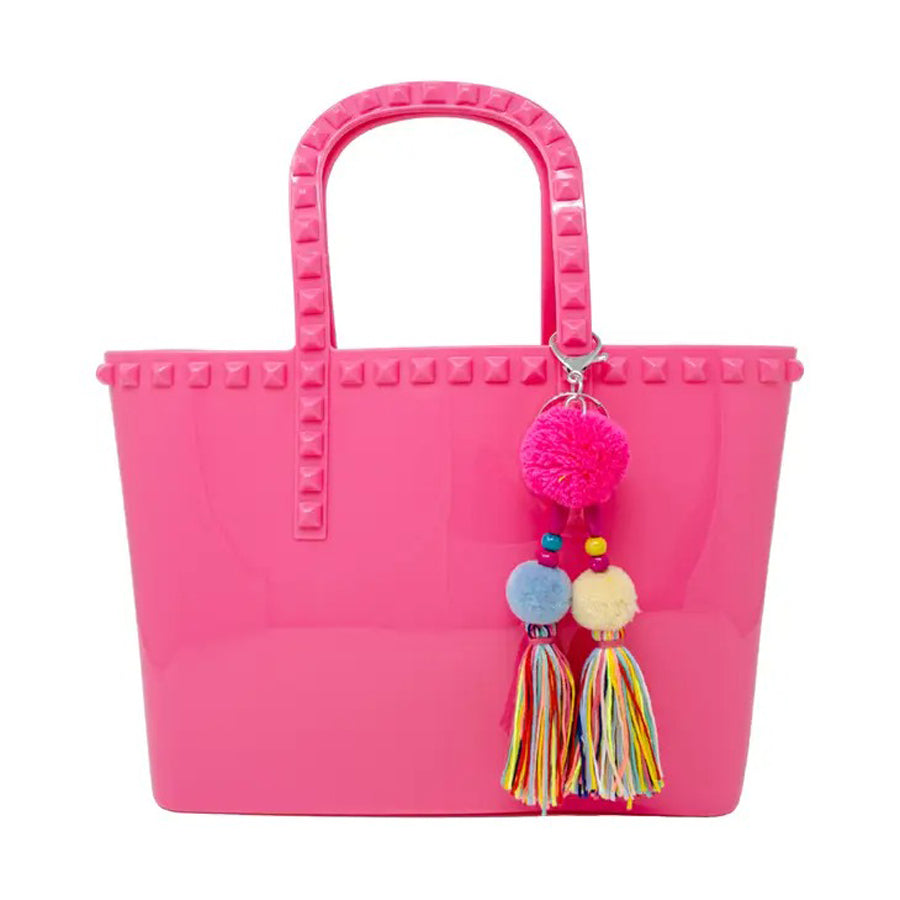 Jumbo Jelly Tote Bag - Hot Pink-BACKPACKS, PURSES & LUNCHBOXES-Zomi Gems-Joannas Cuties