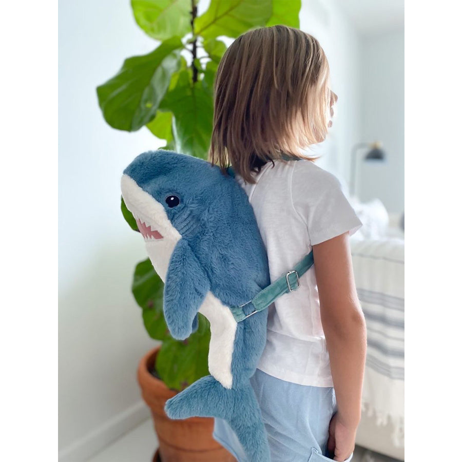 'Seaborn' Shark Plush Backpack-Mon Ami-Joanna's Cuties