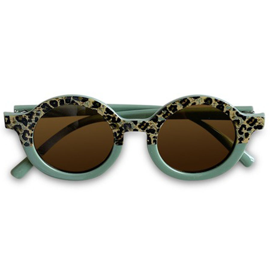 Cheetah UV400 Kids Sunglasses - Sage-SUNGLASSES-Miminoo-Joannas Cuties