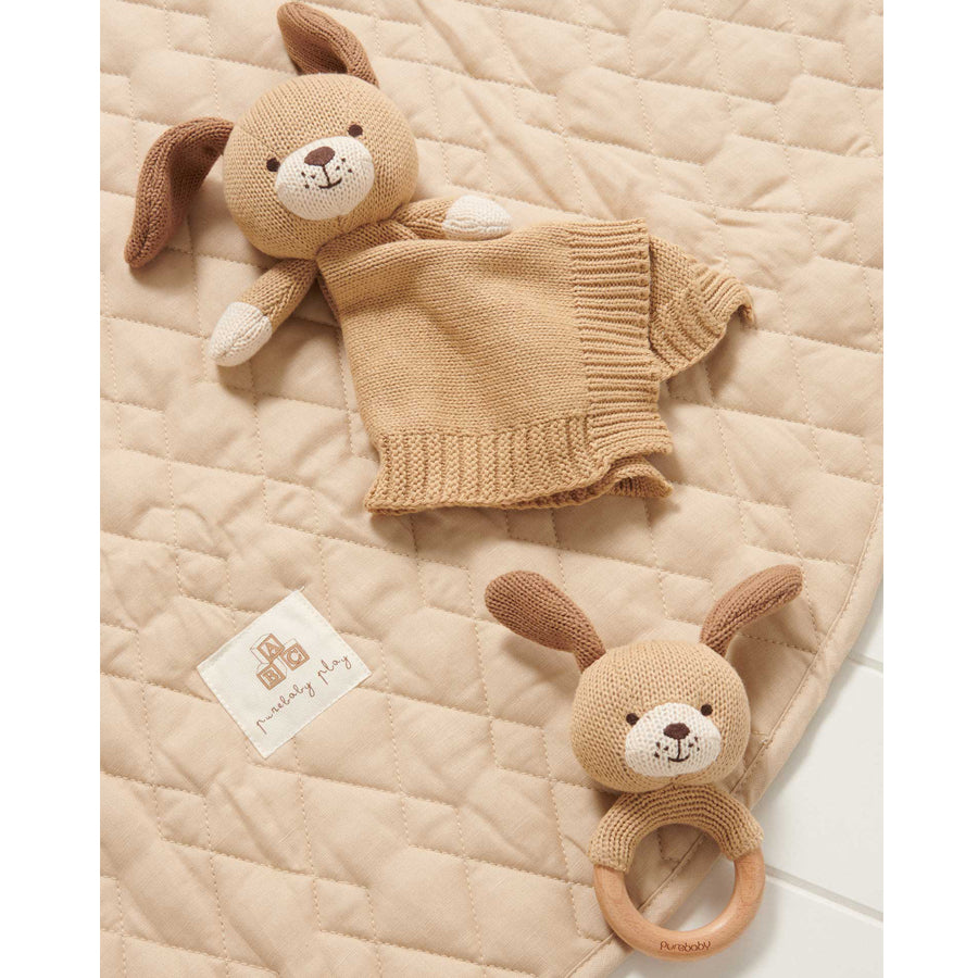 Knitted Dog Comforter-SECURITY BLANKETS-Purebaby-Joannas Cuties