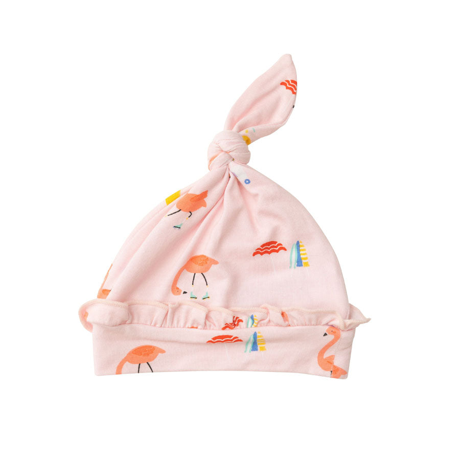 Knotted Hat - Boardwalk Flamingo-HATS & SCARVES-Angel Dear-Joannas Cuties