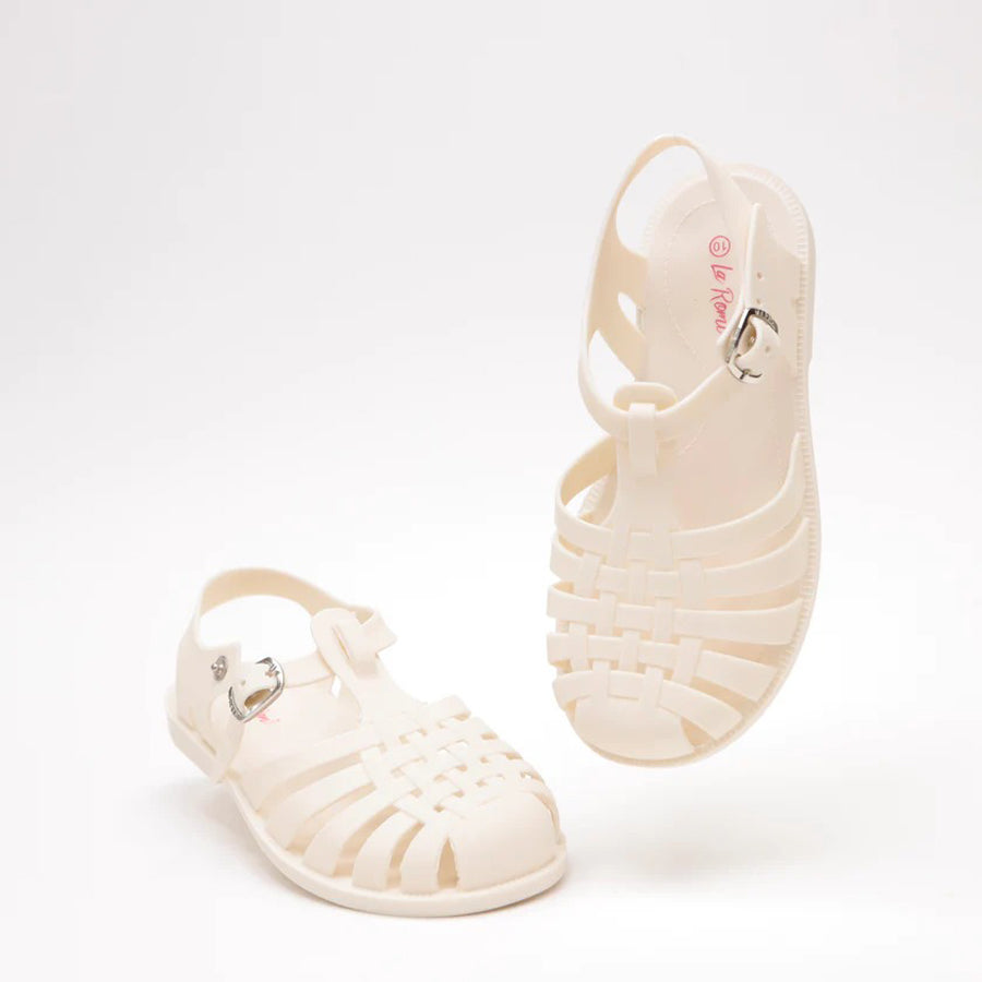 Jelly Sandals - Ivory-SHOES-La Romi-Joannas Cuties
