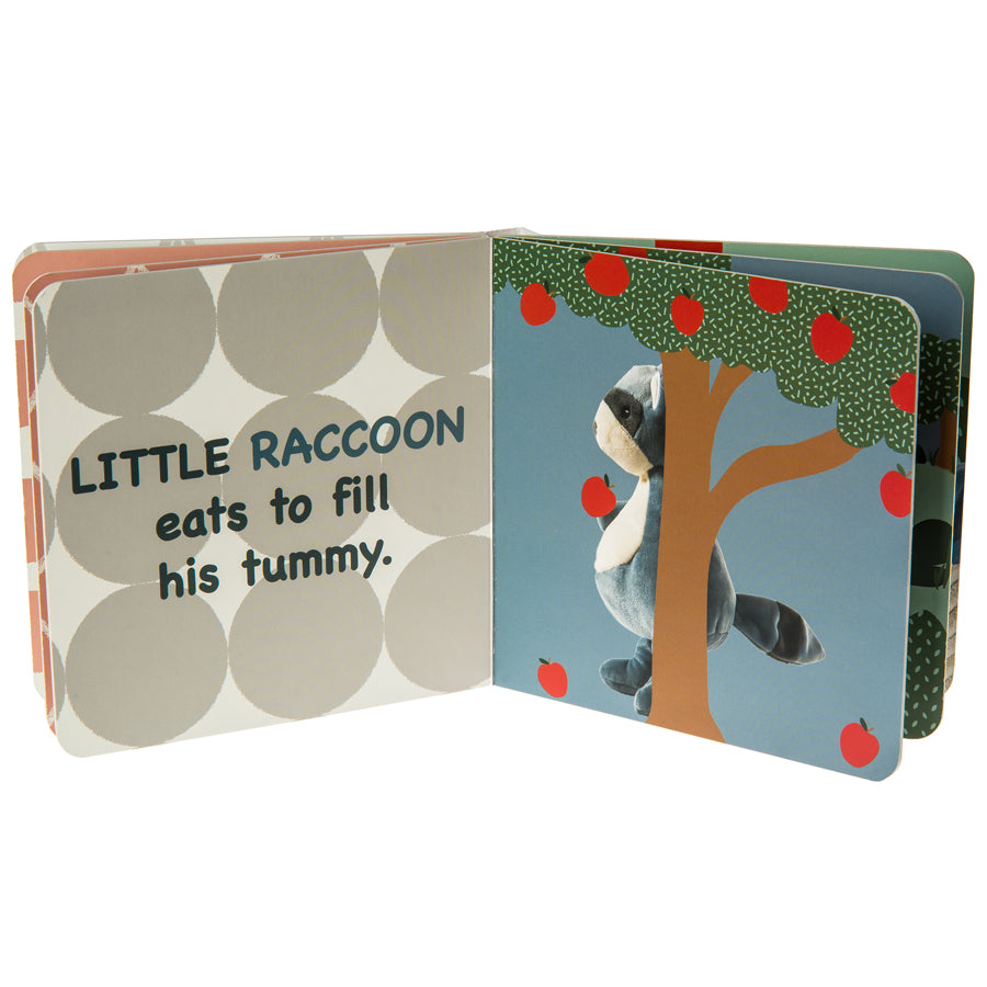 Leika Little Raccoon Board Book-Mary Meyer-Joanna's Cuties