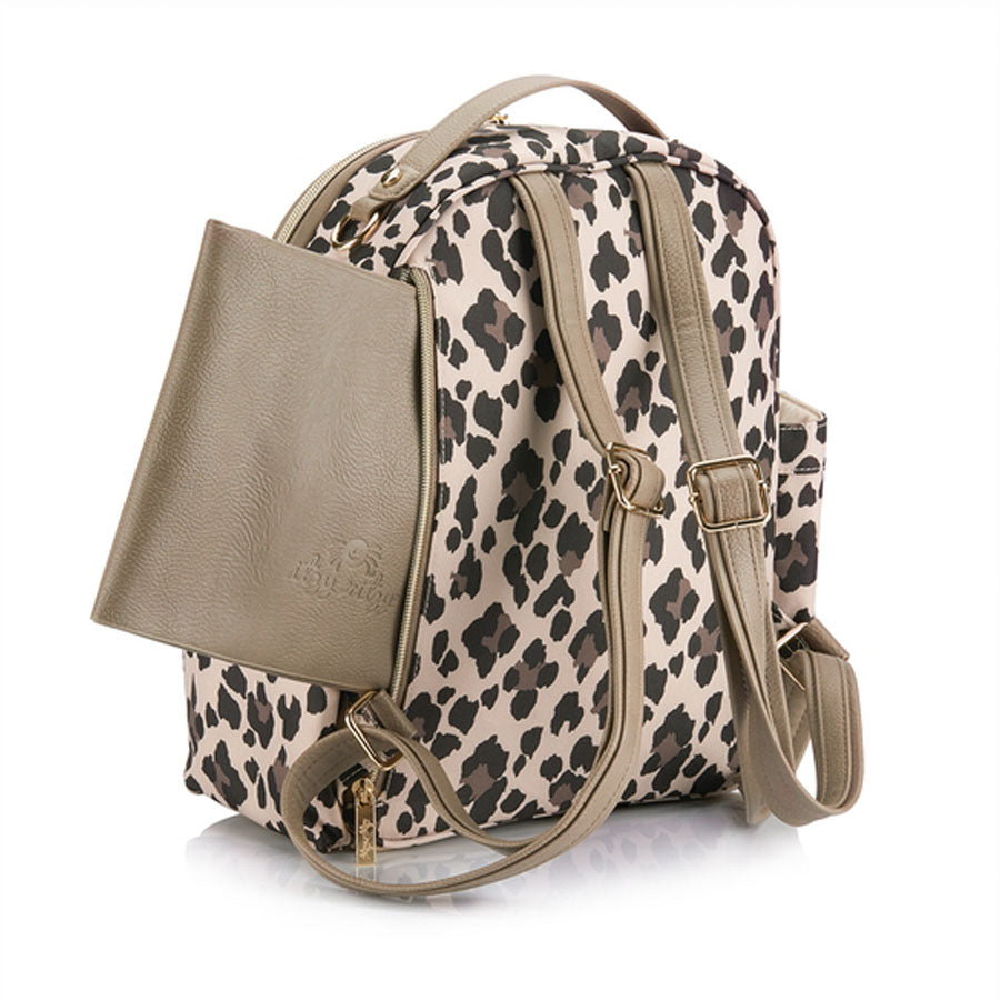 Leopard Diaper Bag Backpack-BACKPACKS-Itzy Ritzy-Joannas Cuties