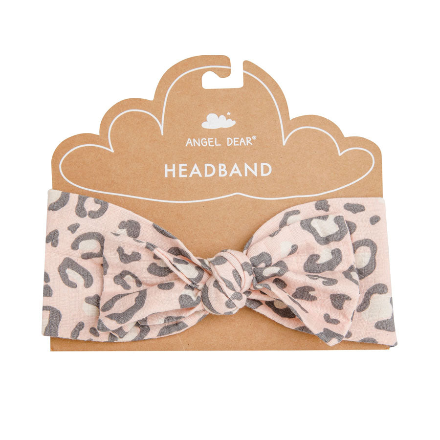 Leopard Headband - Pink-Angel Dear-Joanna's Cuties