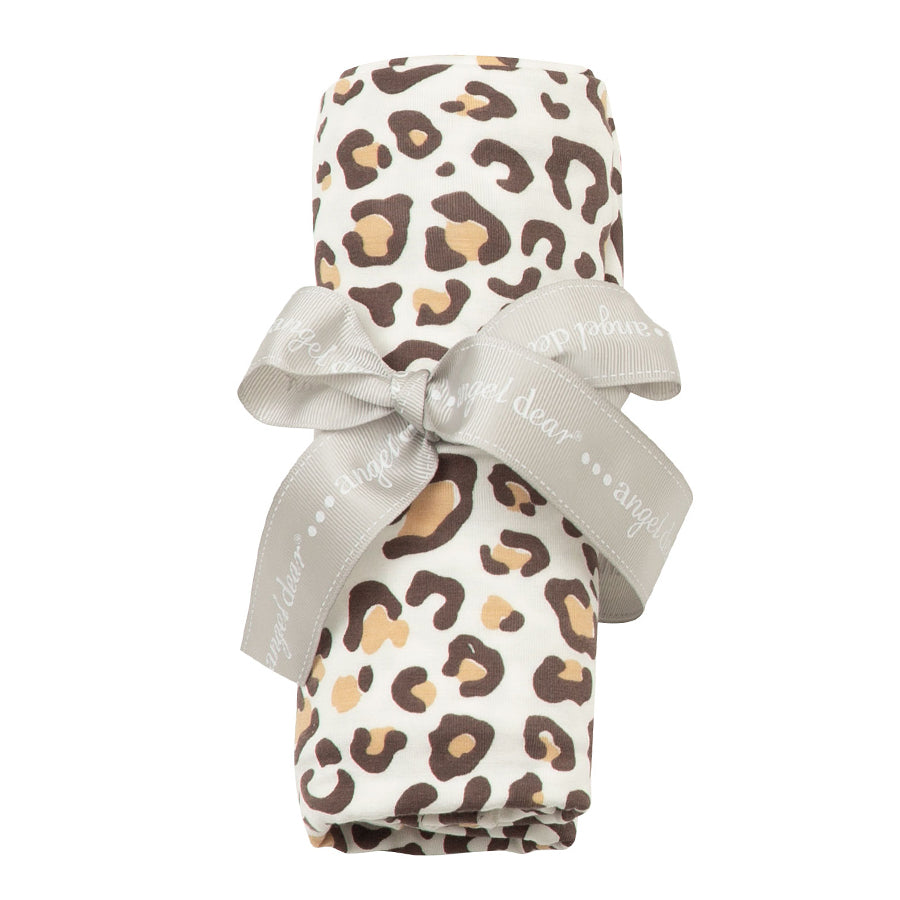 Leopard Swaddle Blanket 45"x 45"-Angel Dear-Joanna's Cuties