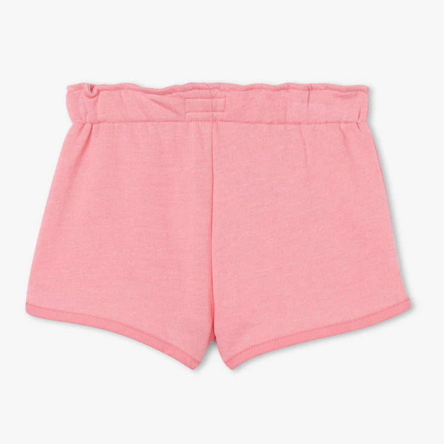 Light Pink French Terry Paper Bag Shorts-Hatley-Joanna's Cuties