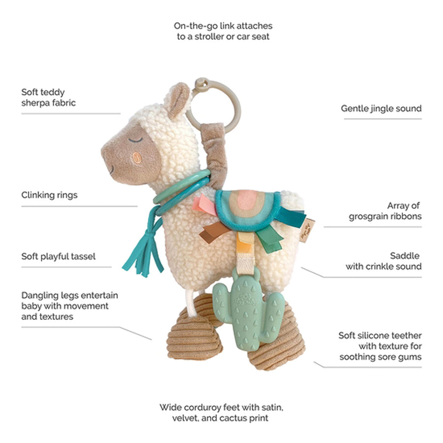Link & Love™ Llama Activity Plush with Teether Toy-Itzy Ritzy-Joanna's Cuties