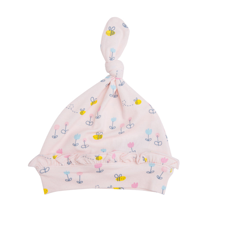Little Bee Knotted Hat - Pink-Angel Dear-Joanna's Cuties