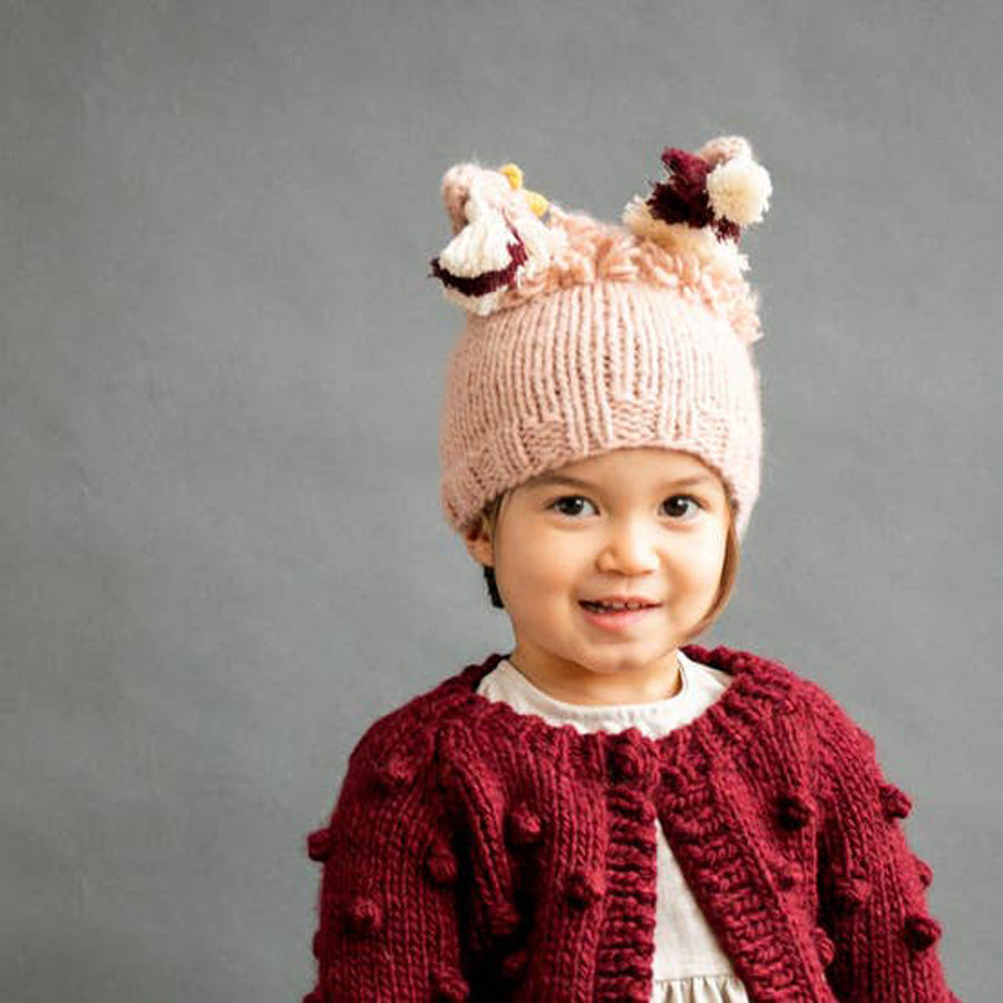 Llama Pink Hat-The Blueberry Hill-Joanna's Cuties