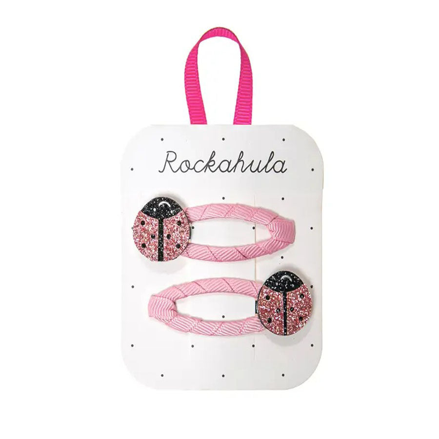Lola Ladybird Glitter Clips-HAIR CLIPS-Rockahula Kids-Joannas Cuties