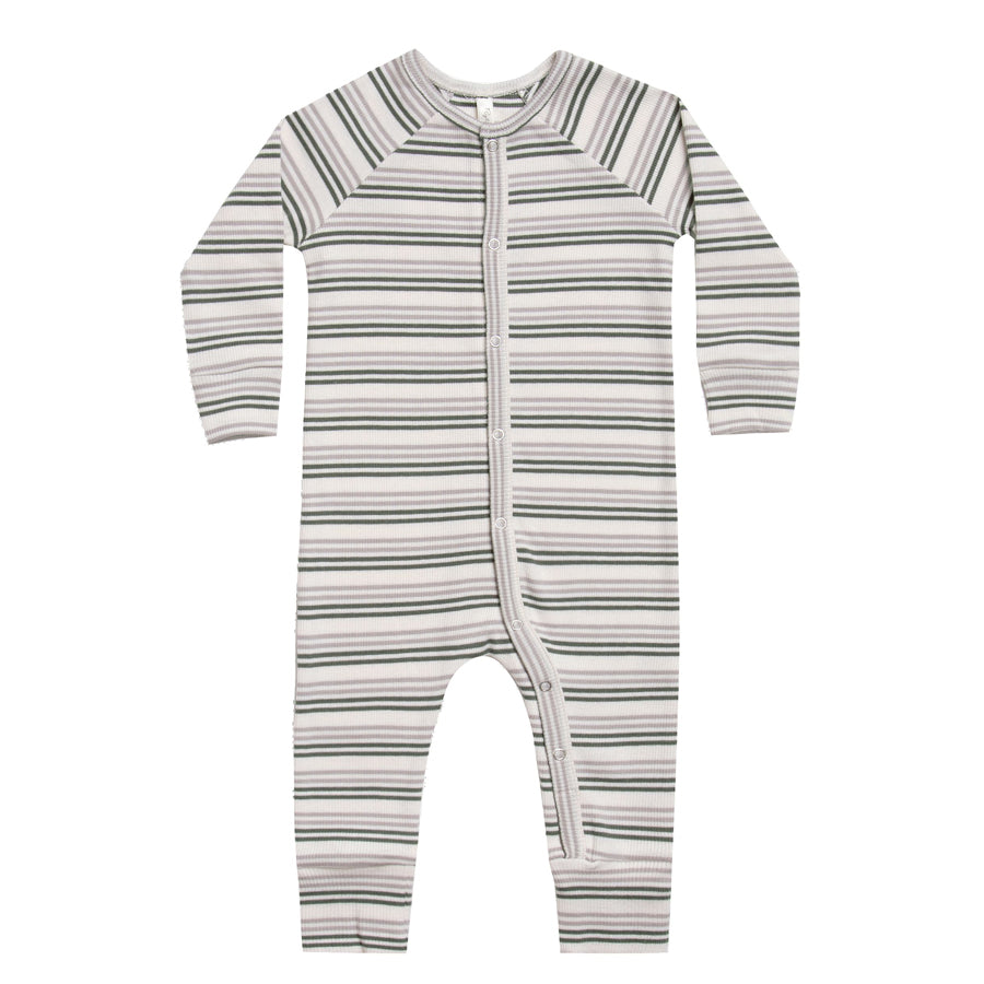Long John Pajamas - Forest Stripe-Rylee + Cru-Joanna's Cuties