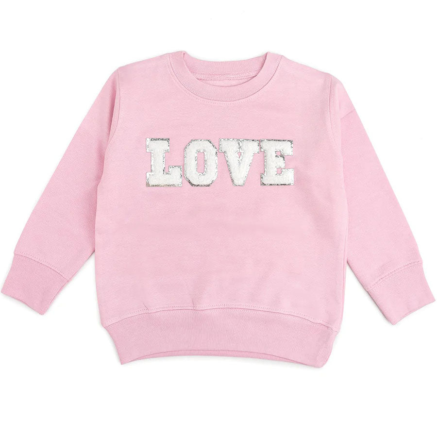 Love Patch L/S Sweatshirt-SWEATSHIRTS & HOODIES-Sweet Wink-Joannas Cuties