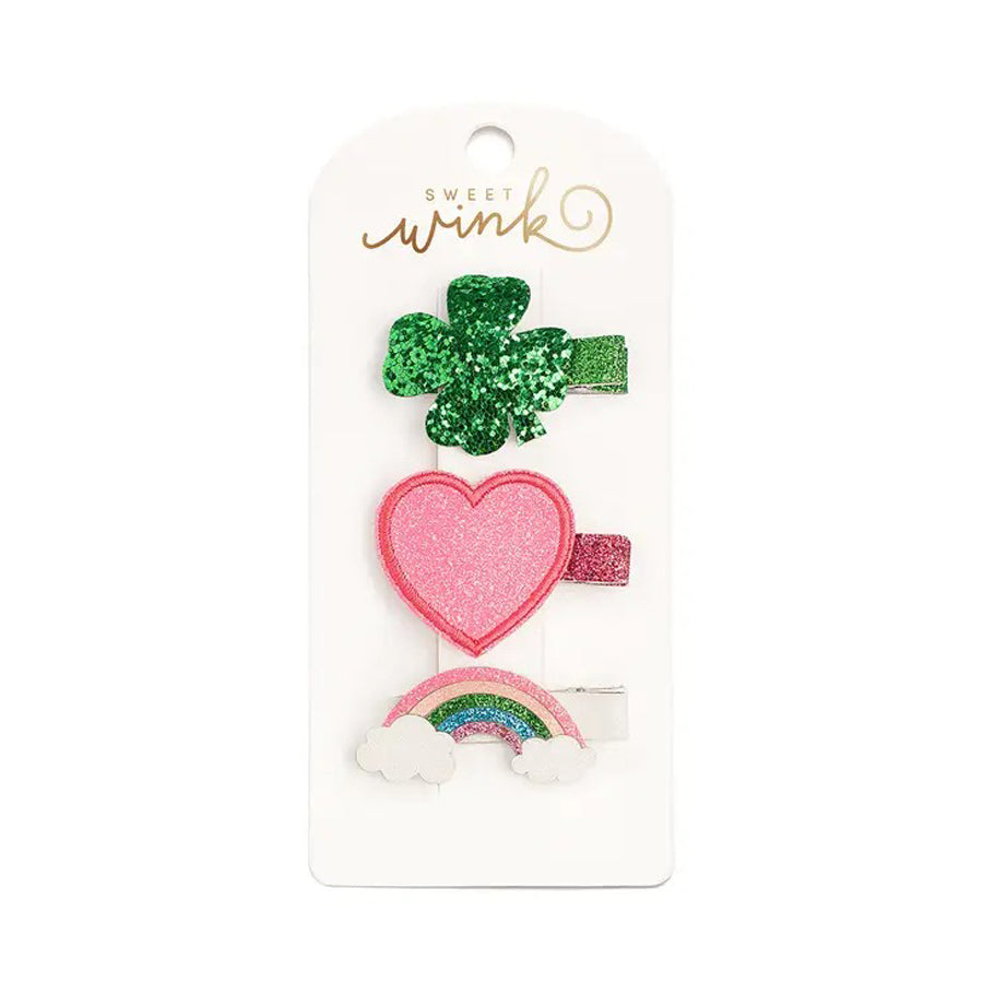 Lucky Charm Clip Set - St. Patrick's Day-HAIR CLIPS-Sweet Wink-Joannas Cuties