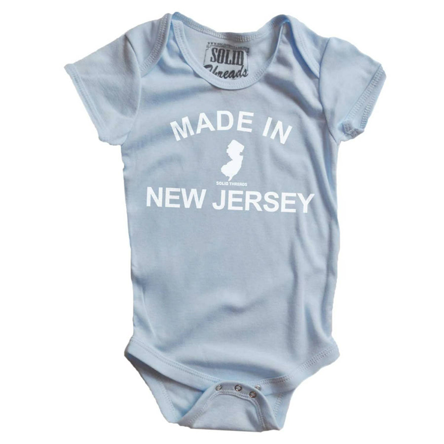 Made in New Jersey Onesie - Blue-BODYSUITS-Solid Threads-Joannas Cuties