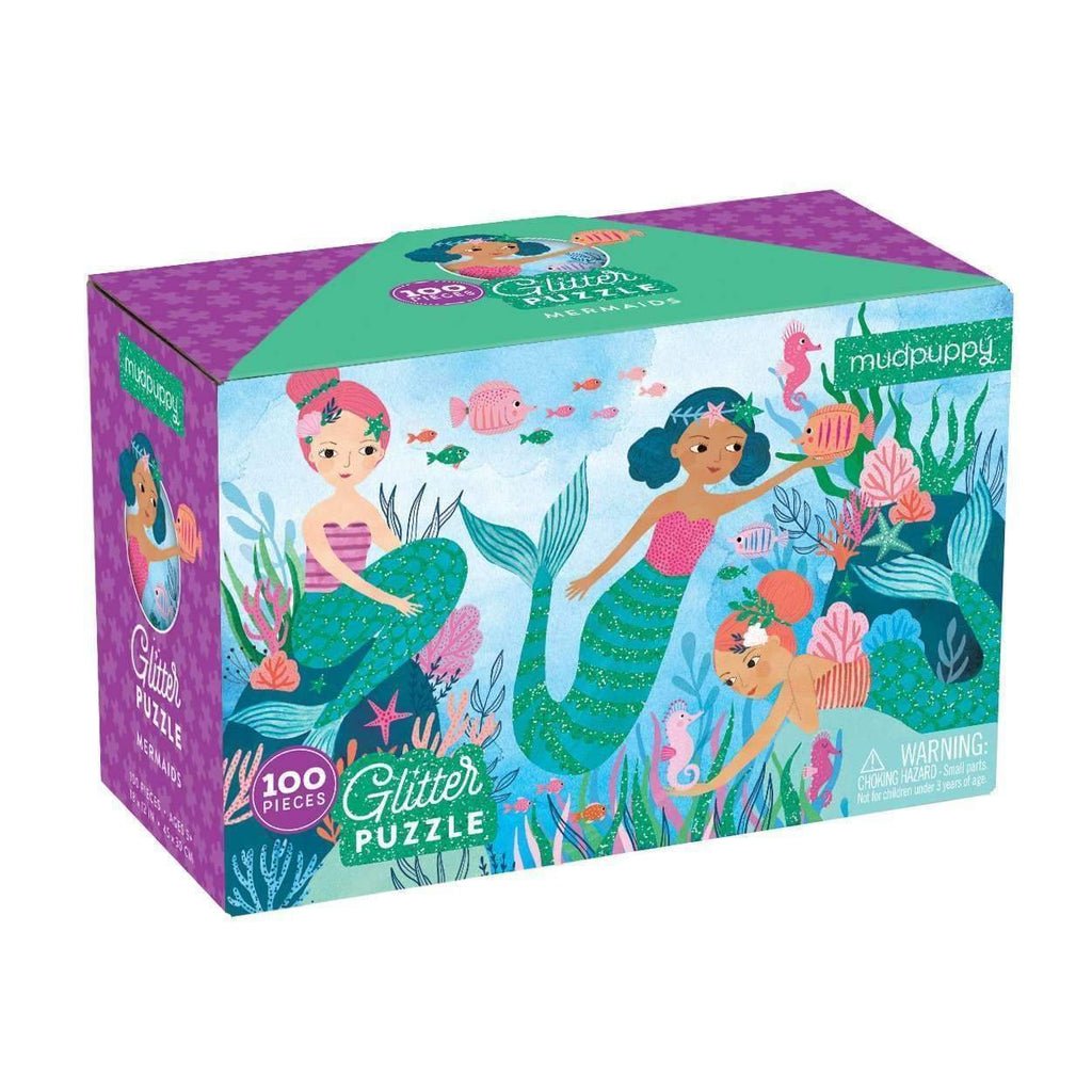 Mermaids Glitter Puzzle - Mudpuppy - joannas-cuties