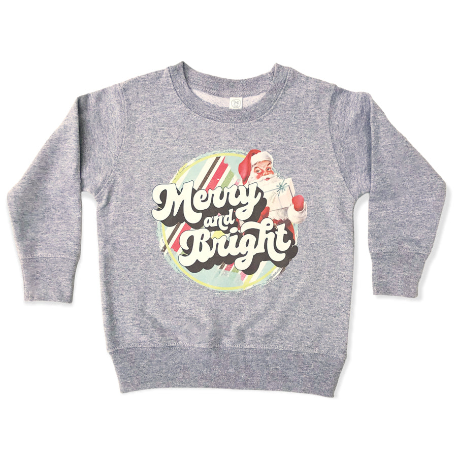 Merry And Bright - Sweatshirt-SWEATSHIRTS & HOODIES-Joanna's Cuties-Joannas Cuties