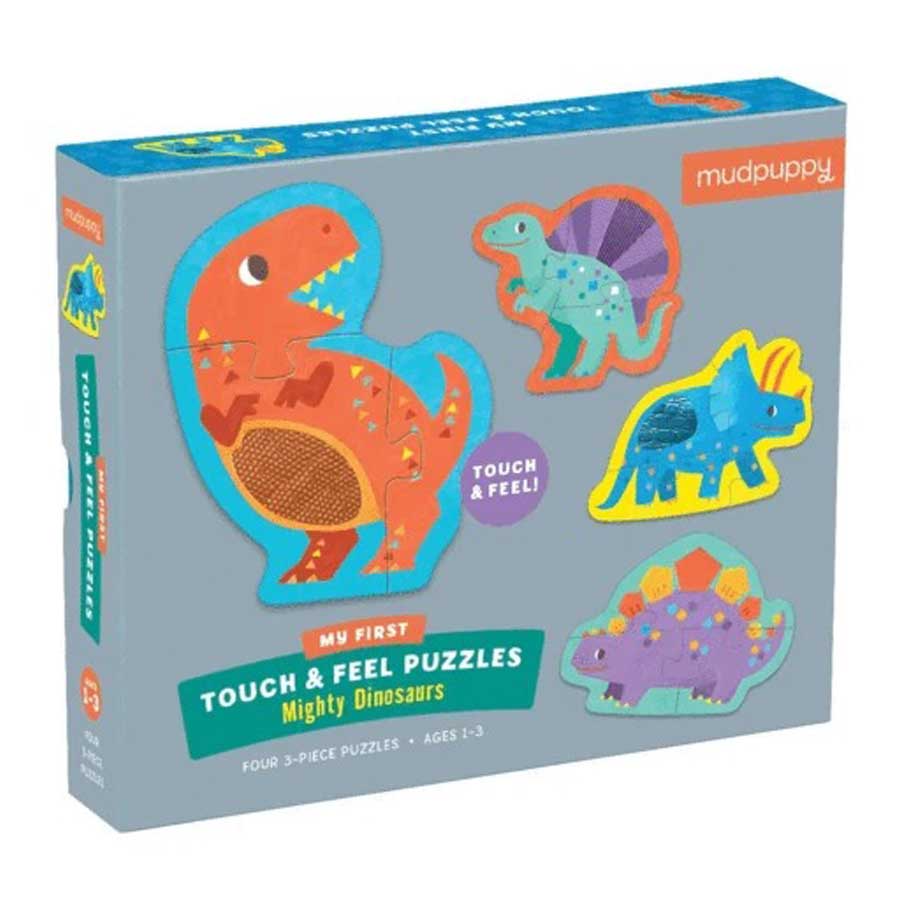 Mighty Dinosaurs My First Touch & Feel Puzzle-Mudpuppy-Joanna's Cuties