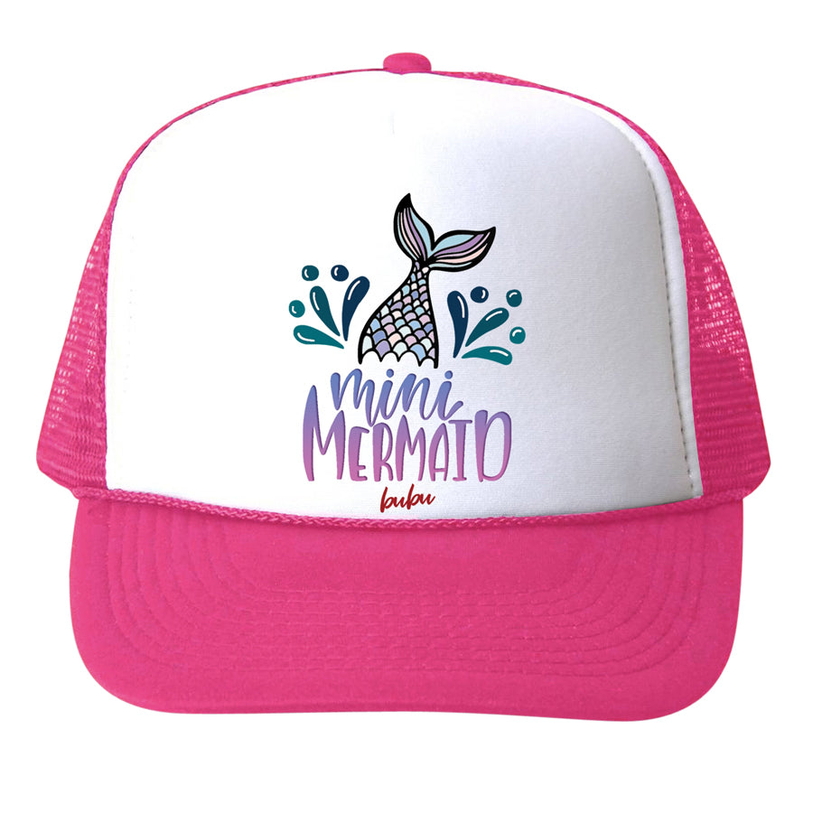 Mini Mermaid Trucker Hat-Bubu-Joanna's Cuties