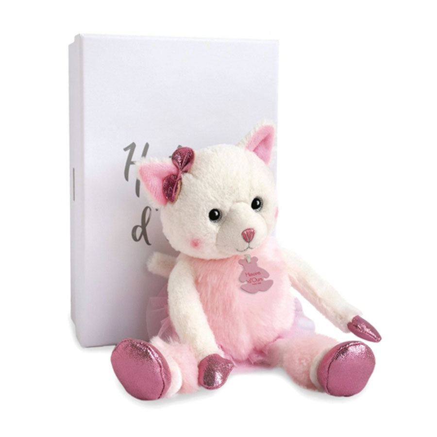 Misty Cat Stuffed Animal with Glitter Accents-SOFT TOYS-Doudou Et Compagnie-Joannas Cuties